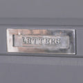 Aluminium Polished Door Letter Plate 12" - Modern Home Interiors
