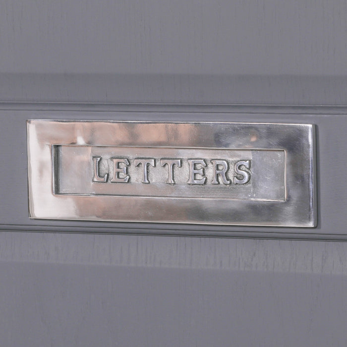 Aluminium Polished Door Letter Plate 12" - Modern Home Interiors