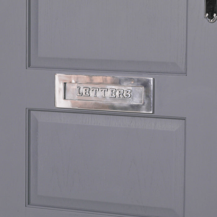 Aluminium Polished Door Letter Plate 12" - Modern Home Interiors
