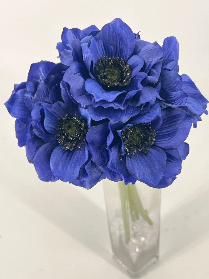Allstate Anemone Bundle X6 Blue 12" - Uncategorized Silk