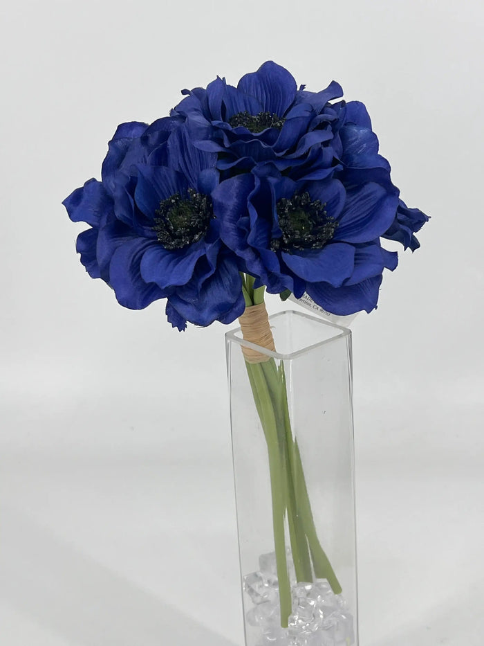 Allstate Anemone Bundle X6 Blue 12" - Uncategorized Silk