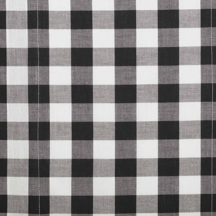 Annie Black Buffalo Check Lined Panel Curtains 96" - Primitive Star Quilt Shop