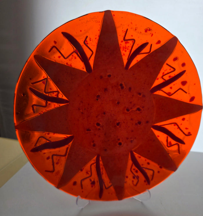 Art glass platter