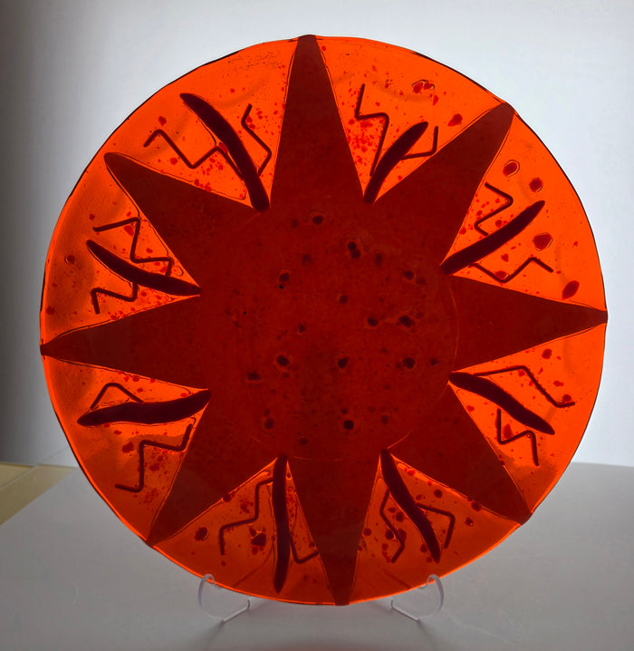 Art glass platter