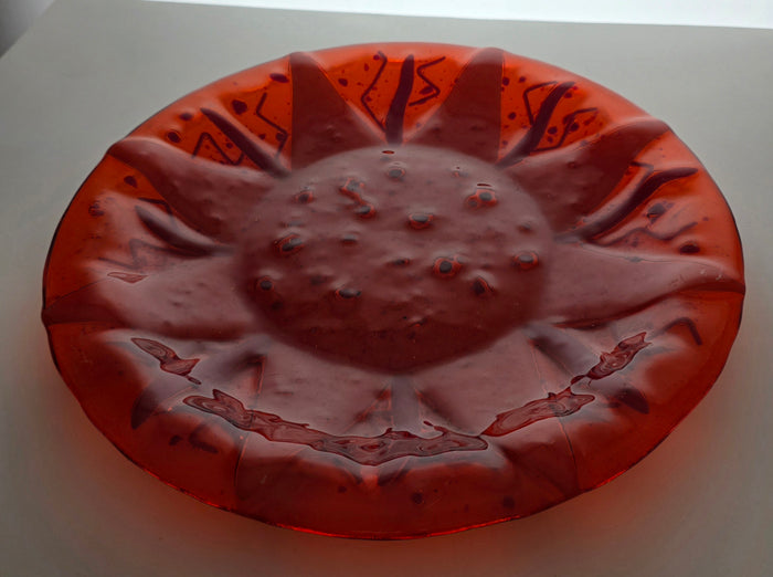 Art glass platter