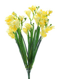 Artificial Yellow Freesia Bunch 52cm