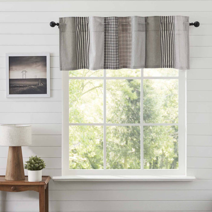 Ashmont Patchwork Lined Valance 60" - Primitive Star Quilt Shop