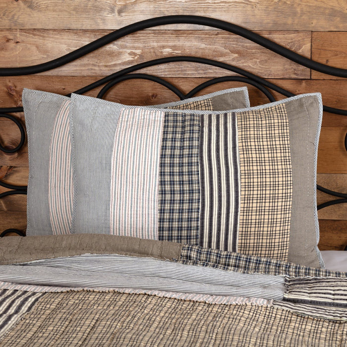 Ashmont Quilted Standard Sham 21x27" - Primitive Star Quilt Shop