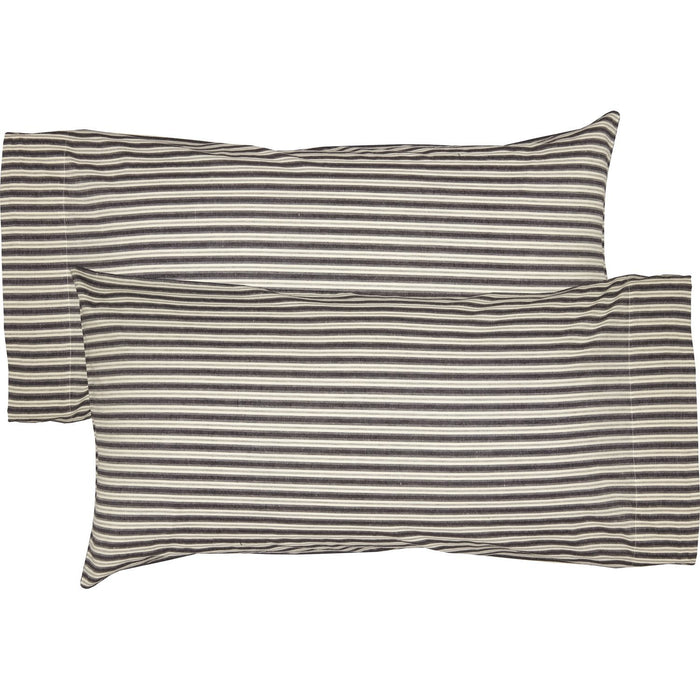 Ashmont Ticking Stripe King Pillow Case - Set of 2 - Primitive Star Quilt Shop