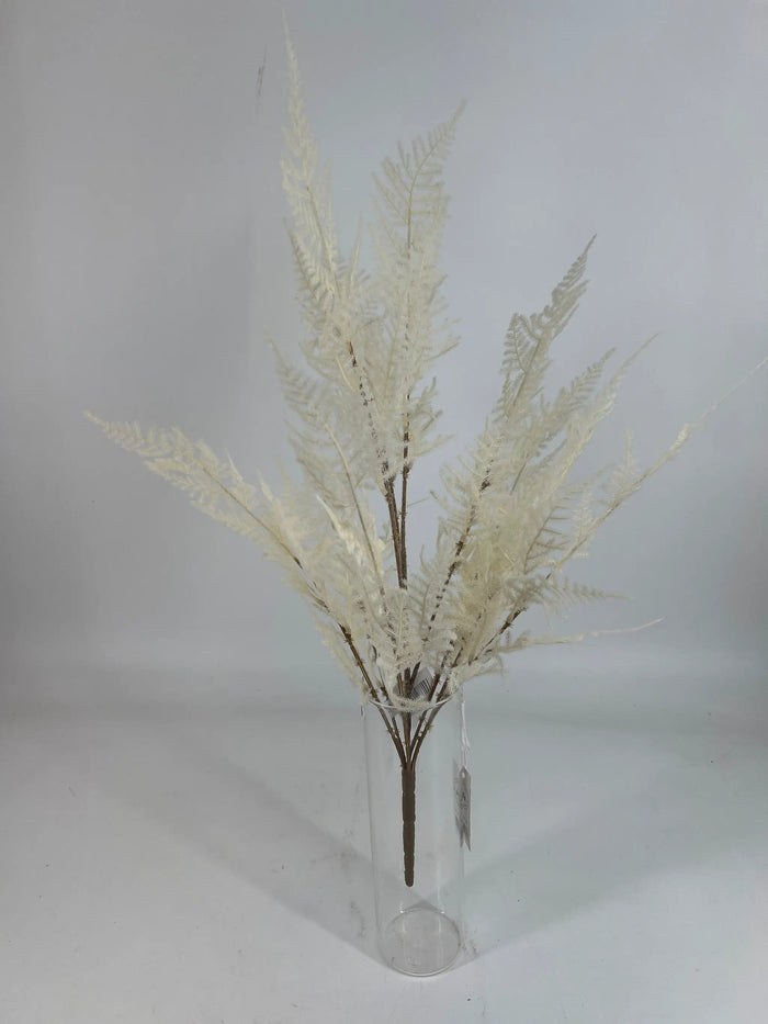 Le Fleur Asparagus Bush Cream 25" - Artificial Non-Flowering Plants Silk