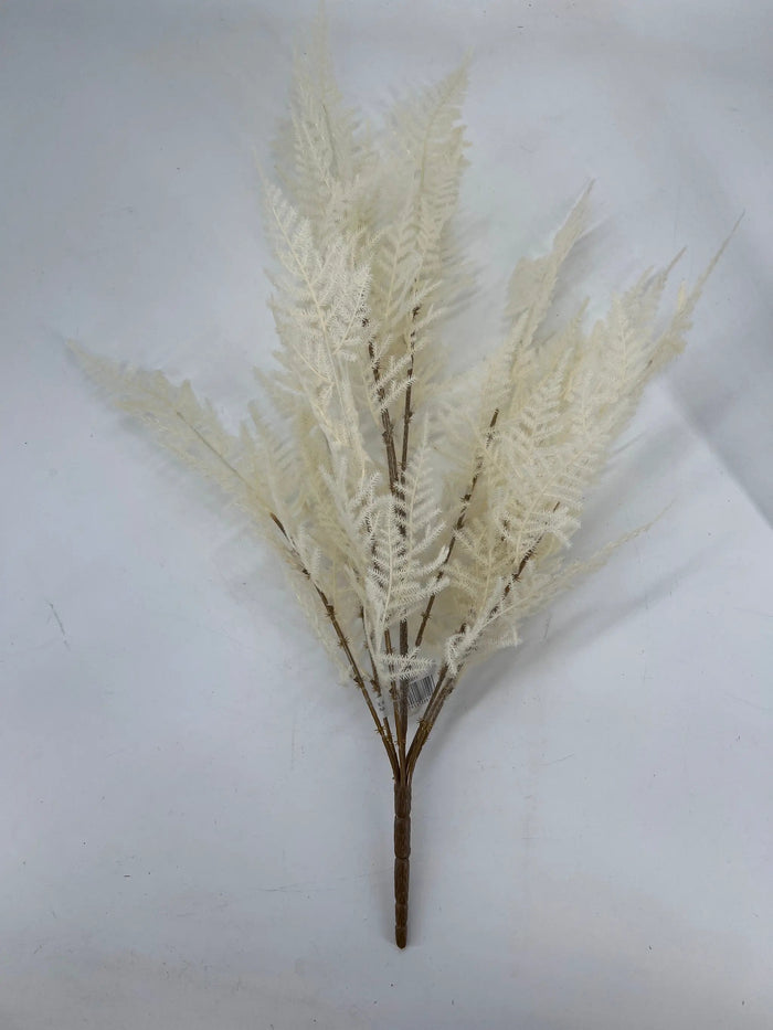Le Fleur Asparagus Bush Cream 25" - Artificial Non-Flowering Plants Silk