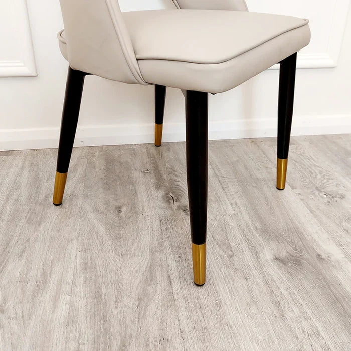 Astra Dining Chair - Beige Leather