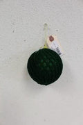 Supreme Ball Grid Ornament Dark Green 4"D - Holiday Ornaments Merchandise