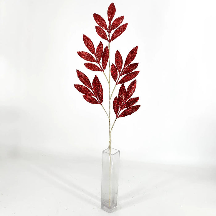 Supreme Bay Leaf Spray Red 31.5'' - Uncategorized Silk