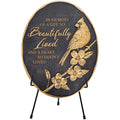 Carson "Beautifully Lived" Grave Marker with Easel - Memorial Ceremony Supplies Merchandise