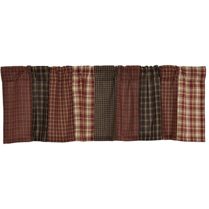 Beckham Patchwork Lined Valance 60" - Primitive Star Quilt Shop