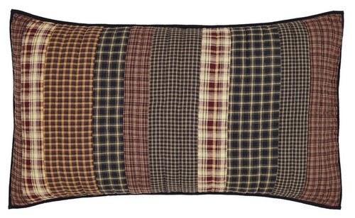 Beckham Quilted King Sham 21x37" - Primitive Star Quilt Shop