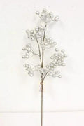 Supreme Berry Spray Platinum 24" - Holiday Ornaments Silk