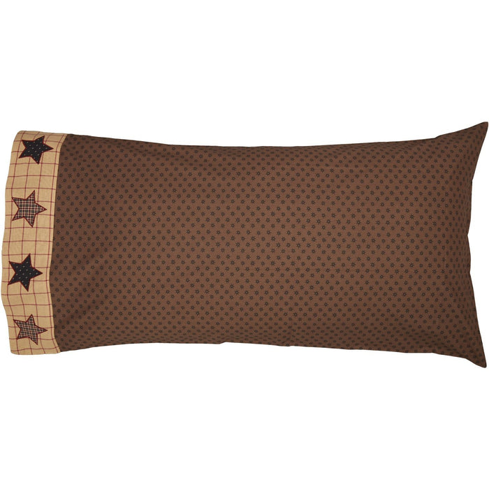 Bingham Star King Pillow Case - Set of 2 - Primitive Star Quilt Shop