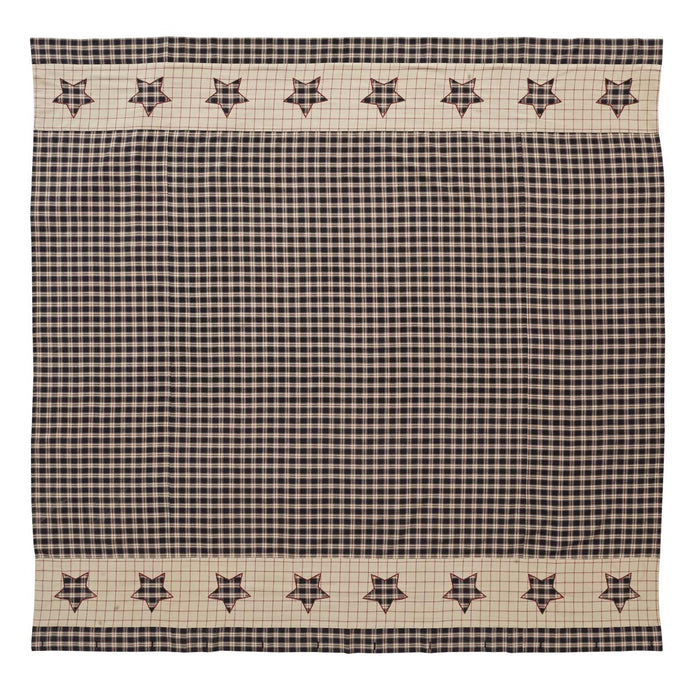 Bingham Star Shower Curtain - Primitive Star Quilt Shop