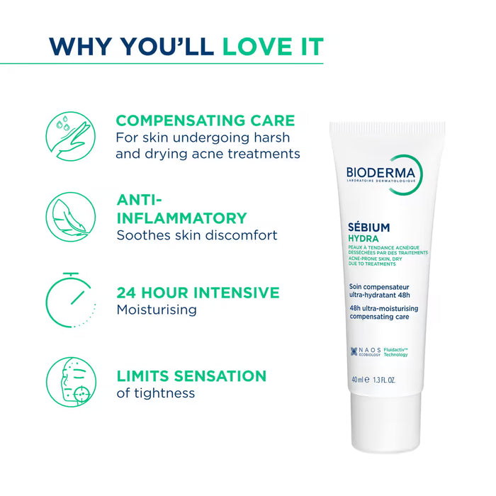 Bioderma Sebium 48h Ultra-Moisturising Compensating Care 40ml
