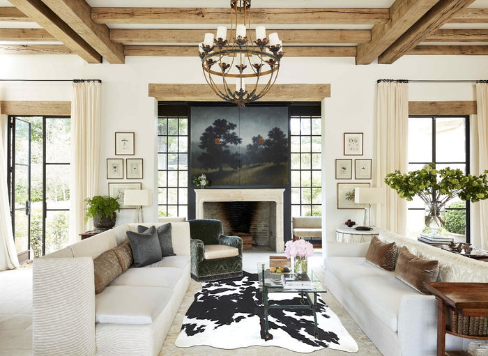 Black and White Cowhide Rug #B8573