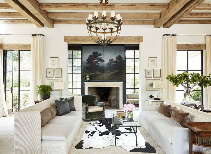 Black and White Cowhide Rug #B9606