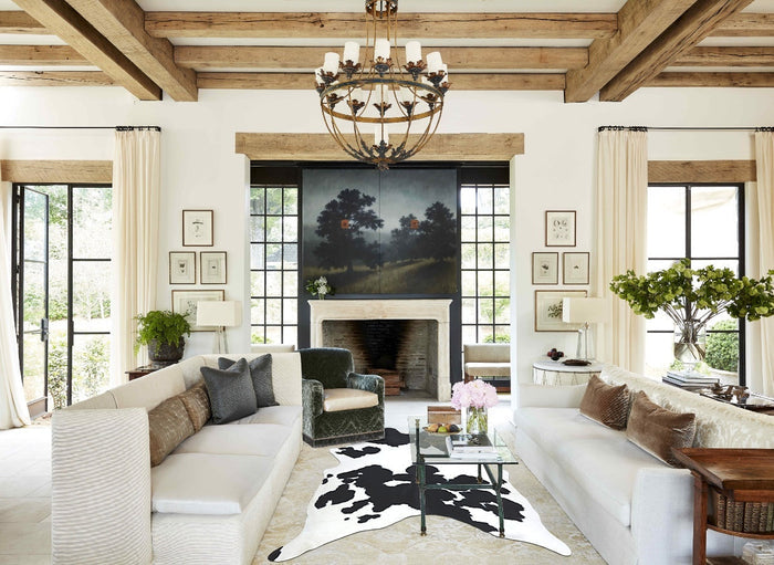 Black and White Cowhide Rug #B8572