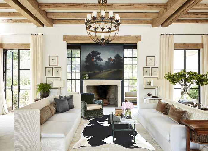 Black and White Cowhide Rug #B9579