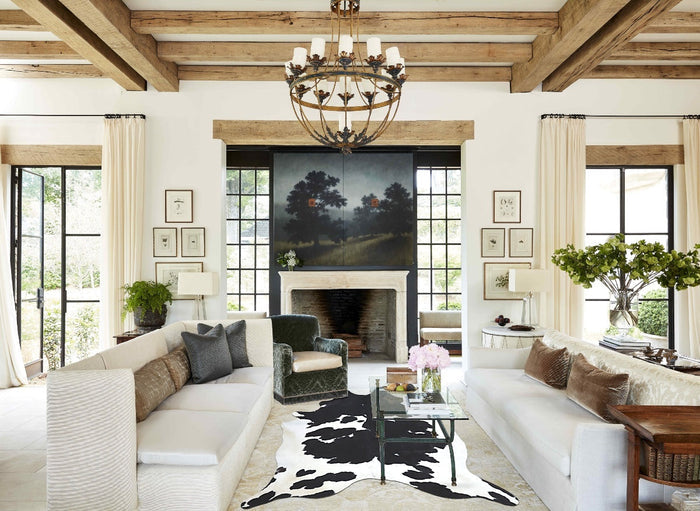 Black and White Cowhide Rug #B8581