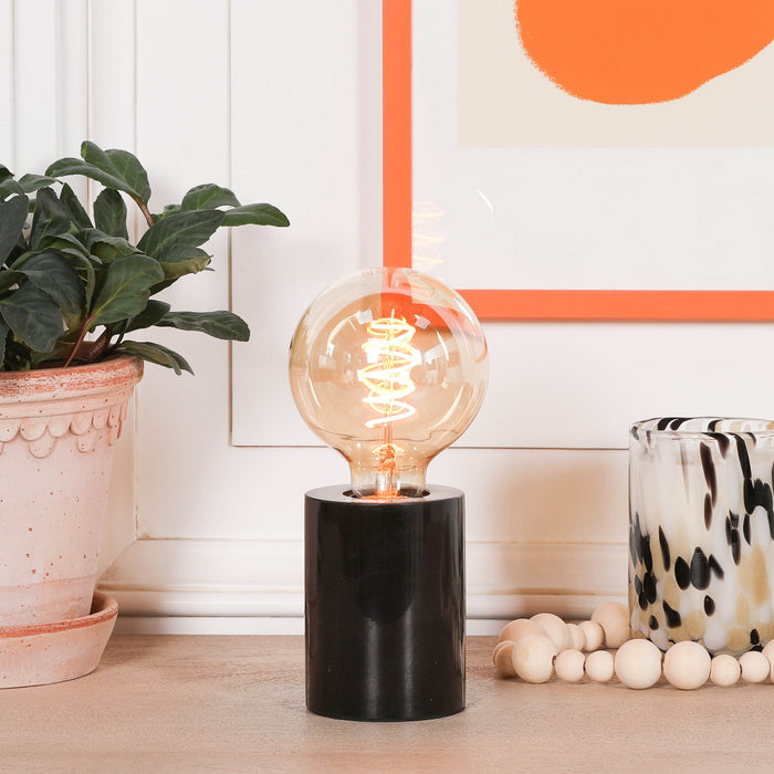 Black Marble Table Lamp (Bulb Not Included) - Modern Home Interiors