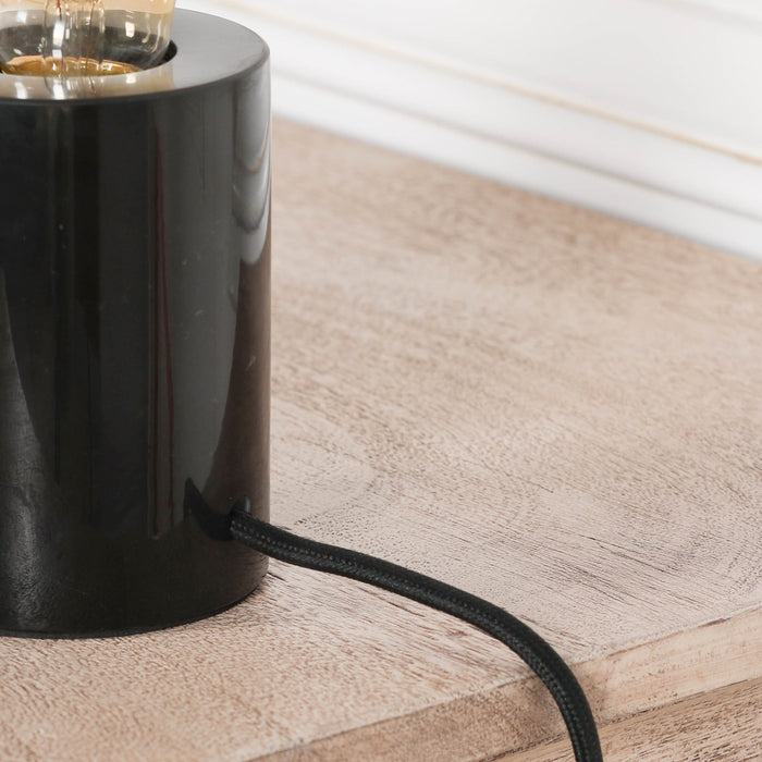 Black Marble Table Lamp (Bulb Not Included) - Modern Home Interiors