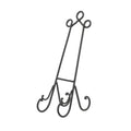Deco Marché Black Metal Scroll Easel 6" x 10" x 20" - Easels Merchandise