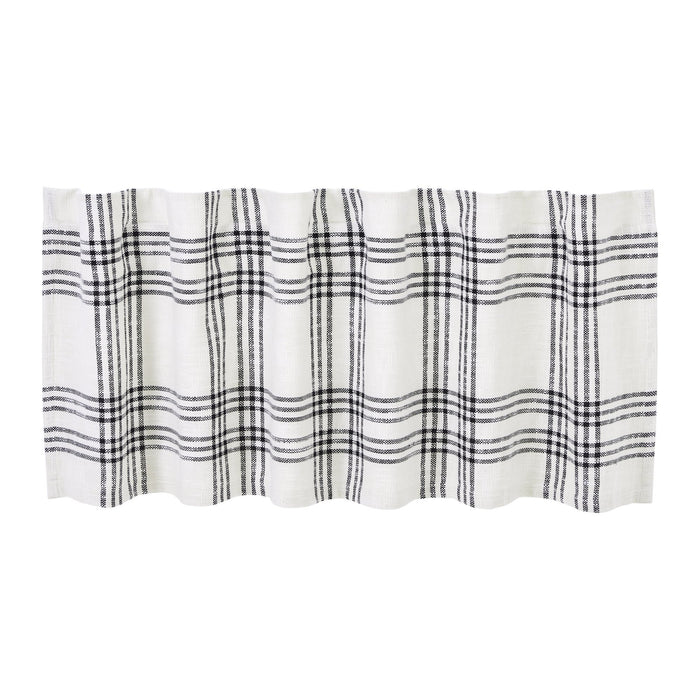 Black Plaid Lined Valance 60" - Primitive Star Quilt Shop