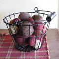 Black Wire Basket - Primitive Star Quilt Shop