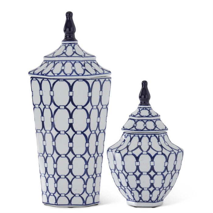 Blue & White Porcelain Lidded Container