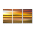 Blur Stripes No. 10' 3 Piece Wrapped Canvas Wall Art Set