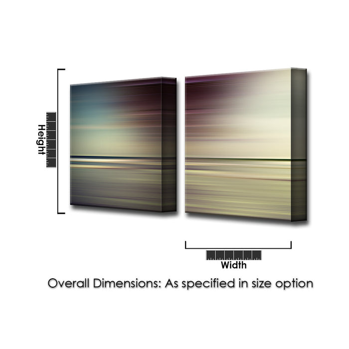 Blur Stripes No. 14' 2 Piece Wrapped Canvas Wall Art