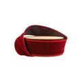Bordeaux wired velvet ribbon, 1.5 in x 10 yd on spool