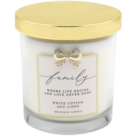 Boutique Family Life Candle with Gold Lid - 200ml - Modern Home Interiors