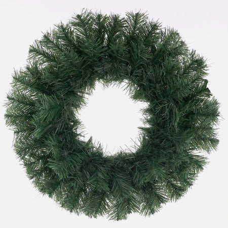 Box of 15 - 57cm (22") Double Ring Green Pine Wreath - Artificial Christmas Xmas