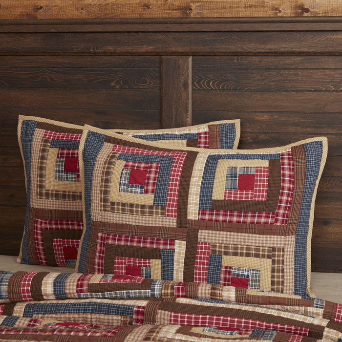 Braxton Quilted Standard Sham 21x27" - Primitive Star Quilt Shop