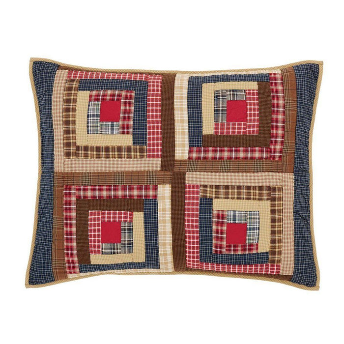 Braxton Quilted Standard Sham 21x27" - Primitive Star Quilt Shop