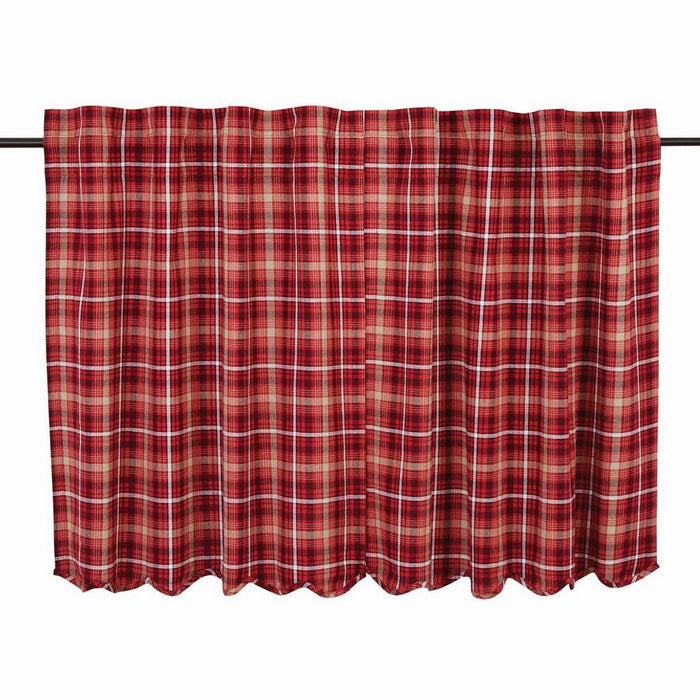 Braxton Scalloped Lined Tier Curtains 36" - Primitive Star Quilt Shop