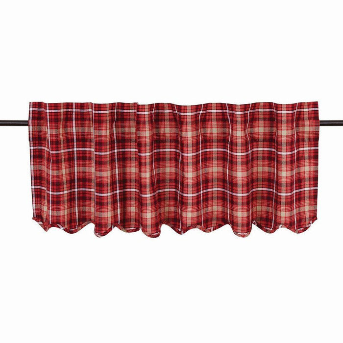 Braxton Scalloped Lined Valance 60" - Primitive Star Quilt Shop