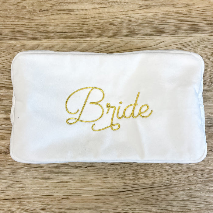 Bride Large Velvet Bag White - Lyla's: Clothing & Gifts - Online and Rockwall Texas Boutique