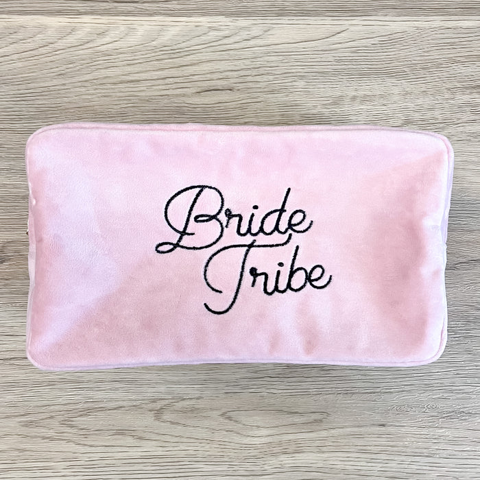 Bride Tribe Large Velvet Bag Pink - Lyla's: Clothing & Gifts - Online and Rockwall Texas Boutique