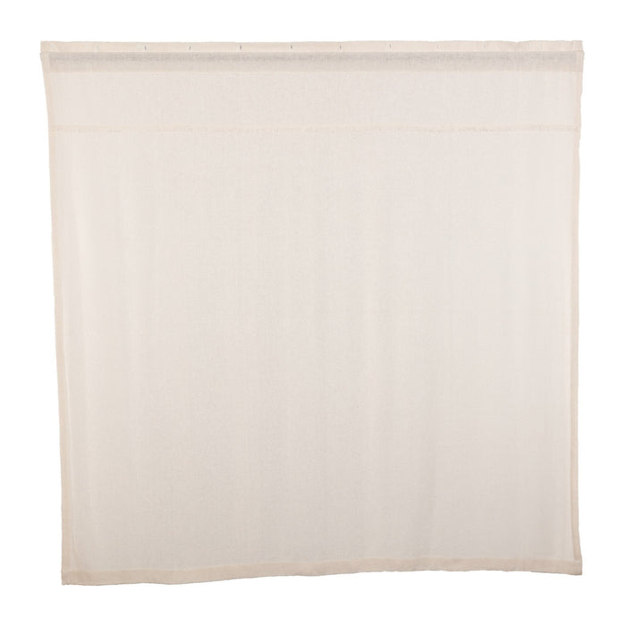 Burlap Antique White Shower Curtain - Primitive Star Quilt Shop