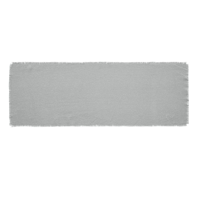 Burlap Dove Grey Fringed Runner 12x36" - Primitive Star Quilt Shop