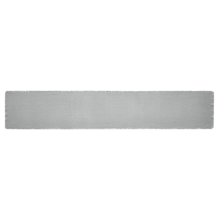 Burlap Dove Grey Fringed Runner 12x72" - Primitive Star Quilt Shop